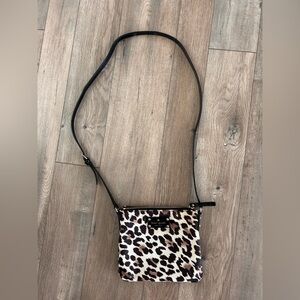 kate spade Leopard Print Crossbody Bag with Black Strap